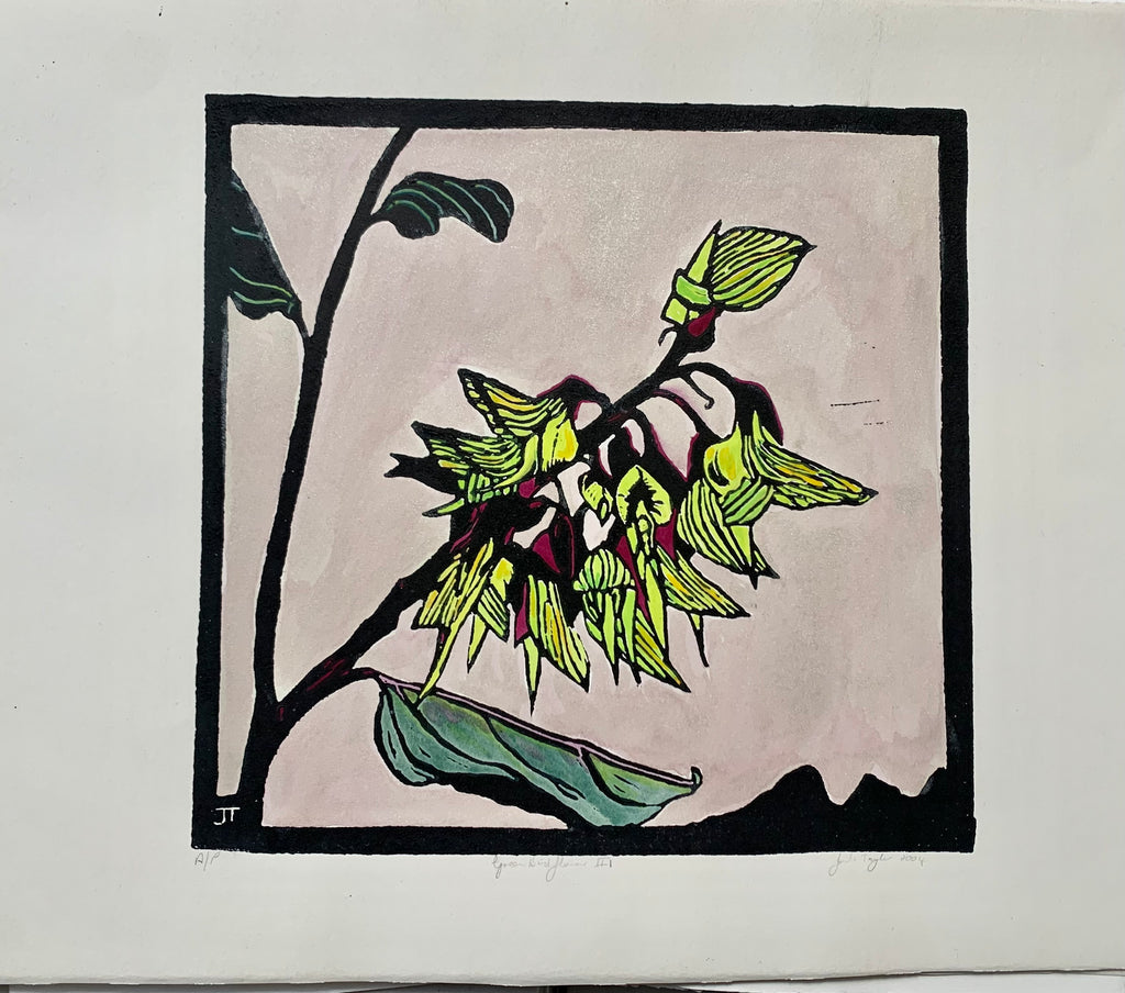 Green Bird Flower