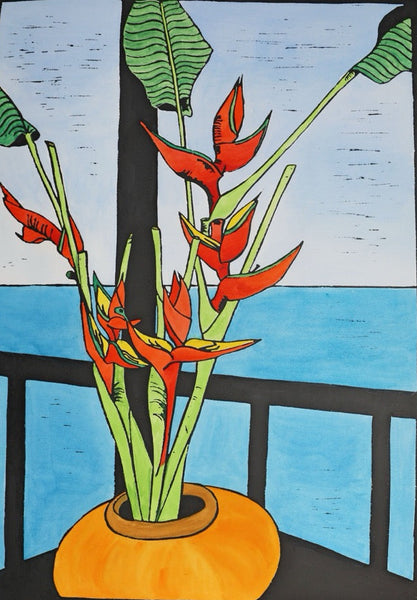 Ginger plant sea