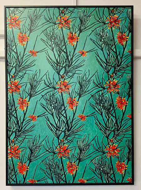 Wattle Wreaths- Oil on Canvas