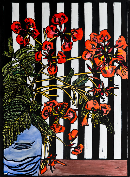 Poinciana and Stripe